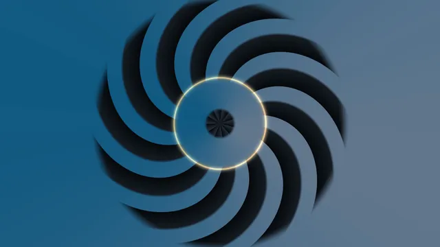 Blue Circular Scanner HUD with Radial Arcs 4K Wallpaper