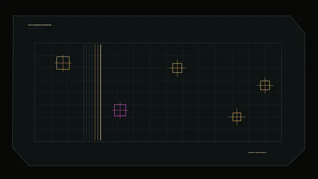 4K Sci-Fi HUD Targeting Grid Wallpaper