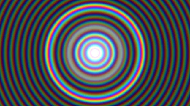 Vibrant Concentric Rainbow Rings 4K Wallpaper