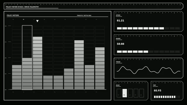Automotive Drive Telemetry HUD Dashboard — Free 4K Sci-Fi Wallpaper