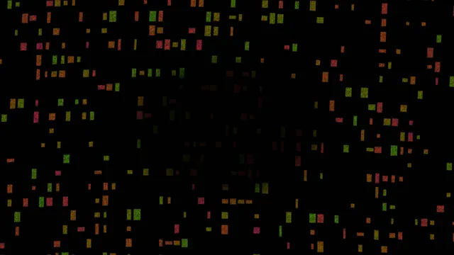 Colorful Rectangular Noise on Black 4K Wallpaper