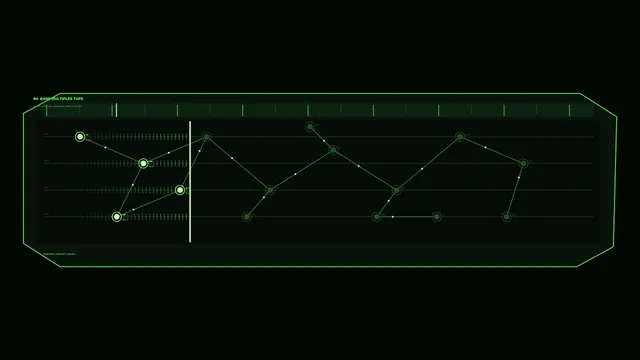 Green Sensor Telemetry HUD Dashboard 4K Wallpaper