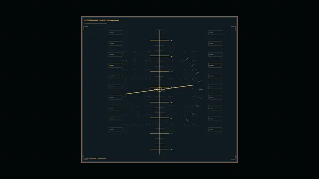 Futuristic Spacecraft Attitude HUD Interface 4K Wallpaper