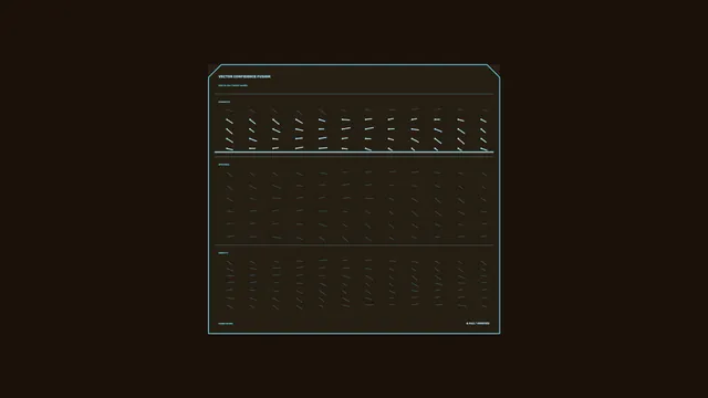 Vector Confidence Fusion Sci-Fi HUD Telemetry Dashboard Wallpaper