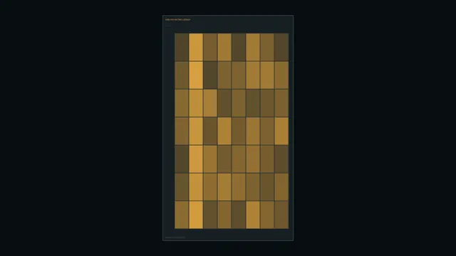 Amber Grid Matrix HUD Interface 4K Wallpaper