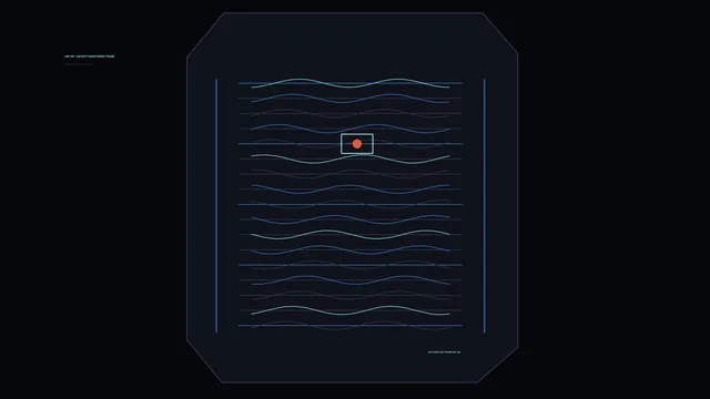 Blue Cyan Waveform Telemetry HUD Dashboard 4K Wallpaper