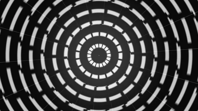 Monochrome Concentric Ring Scanner HUD 4K Wallpaper