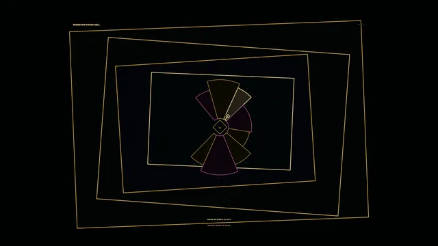 Reservoir Sonar Monitoring HUD with Radial Scanner – 4K Wallpaper