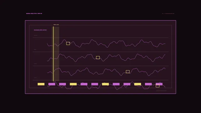 Neon Waveform Telemetry HUD 4K Sci-Fi Wallpaper
