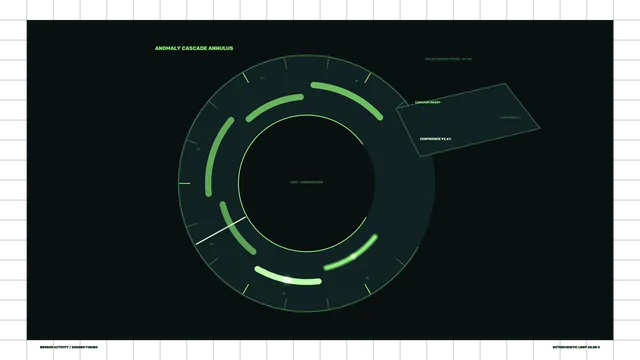 Sci-Fi HUD Dashboard with Circular Telemetry Scanner 4K Wallpaper