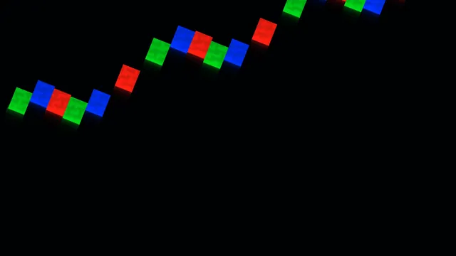 Diagonal RGB HUD Bar Screen Graphic
