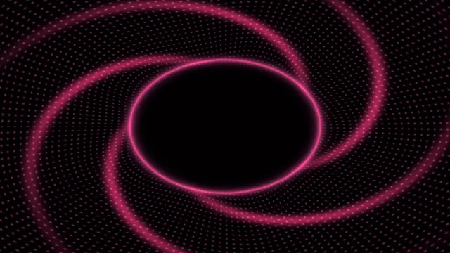Magenta Dotted Tunnel with Central Oval Copy Space 4K Wallpaper