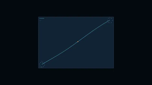 Cyan Rising Data Line Graph HUD with Circular Gauges, 4K Sci-Fi Wallpaper