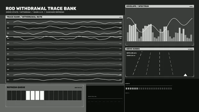 Rod Withdrawal Telemetry HUD 4K Sci-Fi Wallpaper