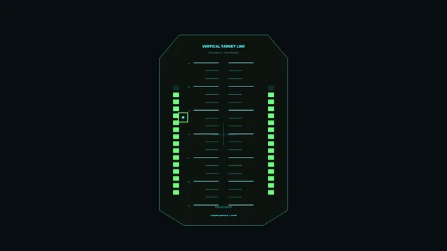 Vertical Target Link Telemetry HUD 4K Sci-Fi Wallpaper