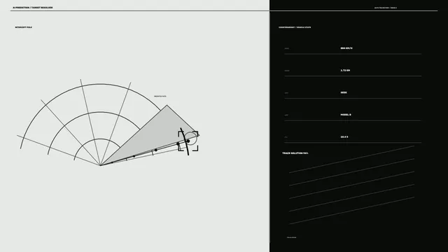 Monochrome Target Tracking HUD Dashboard 4K Sci-Fi Wallpaper