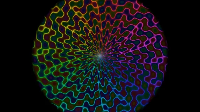 Neon Radial Mandala Vortex 4K Wallpaper