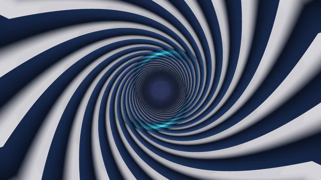Abstract Blue Spiral Tunnel with Cyan Highlights 4K Wallpaper
