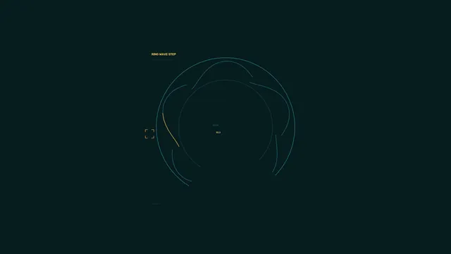 Circular Sci-Fi HUD Telemetry Interface 4K Wallpaper
