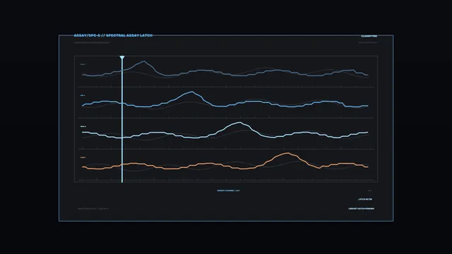 Sci-Fi Contamination Status HUD with Spectral Graphs