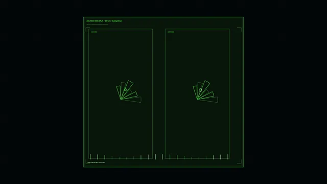 Green Dual-Panel Navigation Telemetry HUD 4K Wallpaper