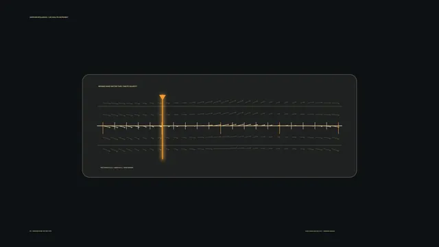 Amber Vector Telemetry HUD 4K Wallpaper