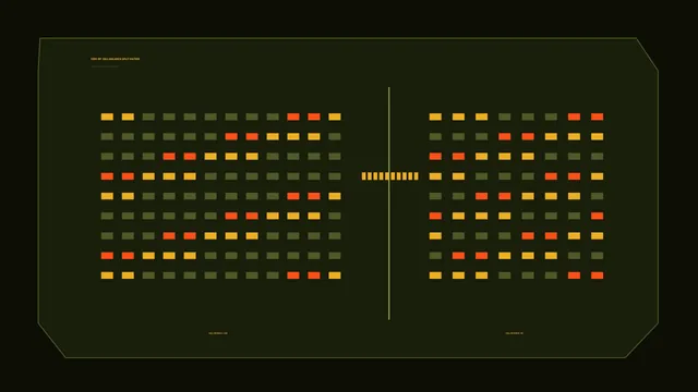 Futuristic Dual-Panel Status Matrix HUD