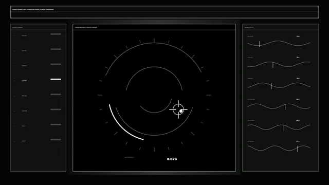 Sci-Fi Momentum Telemetry HUD 4K Wallpaper