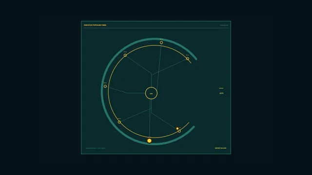 Energy Dispatch Topology Ring HUD Wallpaper