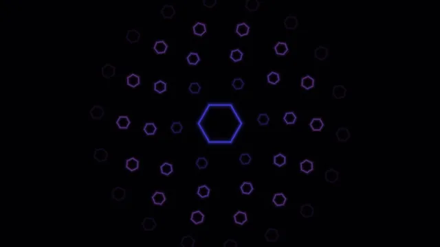 Purple Hexagonal HUD Indicator 4K Sci-Fi Wallpaper