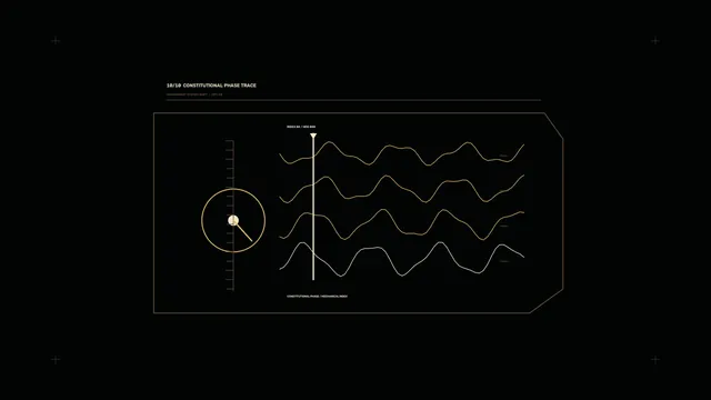 Phase Trace Telemetry HUD Dashboard 4K Sci-Fi Wallpaper