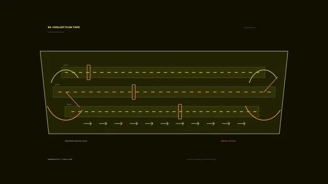 Coolant Flow Telemetry HUD Dashboard Wallpaper