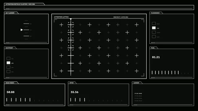Fictional Aircraft Navigation Reticle HUD 4K Wallpaper
