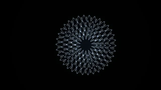 Circular Neon Scanner HUD 4K Wallpaper