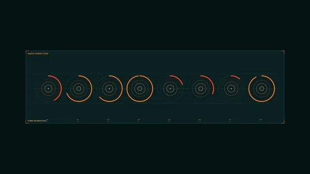 Industrial Quota Gauge HUD 4K Sci-Fi Wallpaper