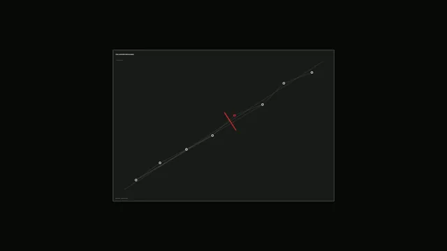 Minimalist Telemetry Graph HUD Wallpaper with Red Marker
