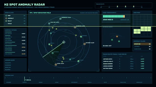 Hydrogen Anomaly Radar HUD 4K Sci-Fi Wallpaper