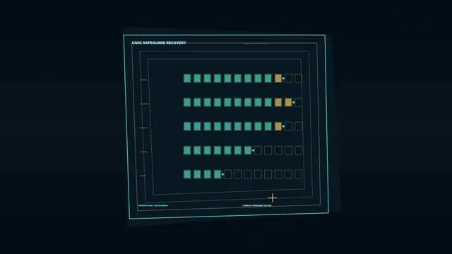Civic Safeguard Recovery Status Grid HUD 4K Wallpaper
