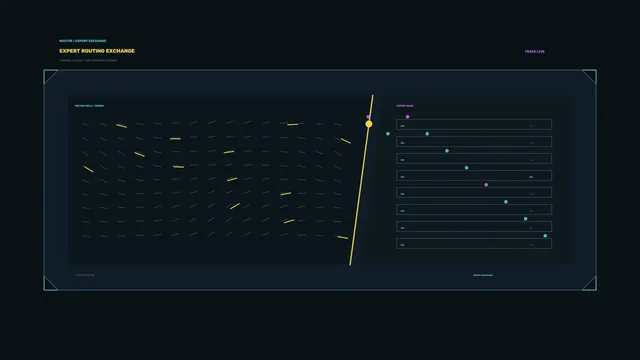Sci-Fi HUD Dashboard with Vector Field and Status Panel