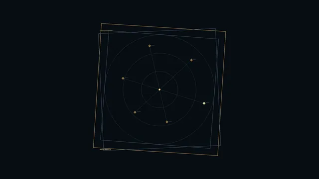 Futuristic Circular Telemetry Scanner HUD 4K Wallpaper