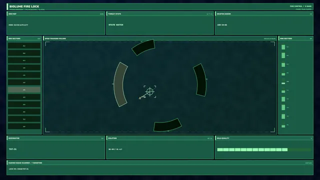 Fictional Green Radar Targeting HUD 4K Wallpaper
