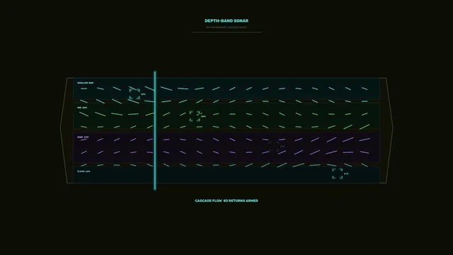 Depth-Band Sonar Target Selection HUD 4K Wallpaper