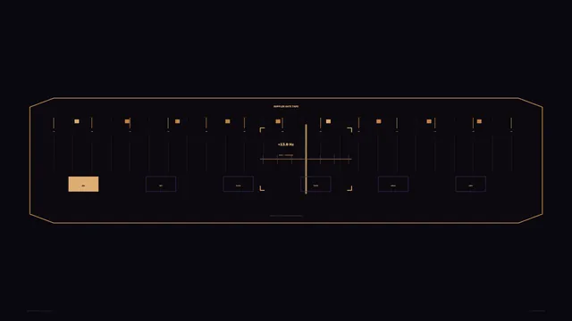 Amber Doppler Analysis HUD 4K Sci-Fi Wallpaper