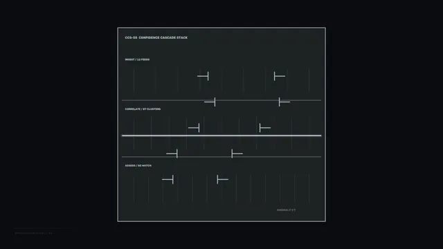Dark Teal Confidence Cascade Telemetry HUD Dashboard 4K Wallpaper