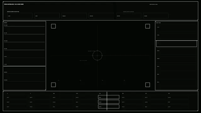 Monochrome Sci-Fi Power Control HUD Dashboard 4K Wallpaper