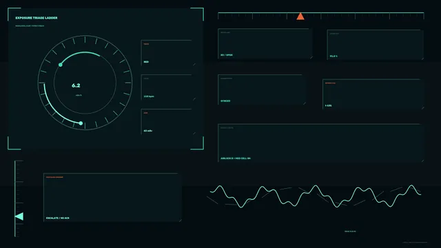 Medical Radiation Triage HUD Dashboard — Free 4K Sci-Fi Wallpaper