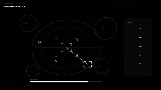Confidence Calibration HUD Interface 4K Sci-Fi Wallpaper