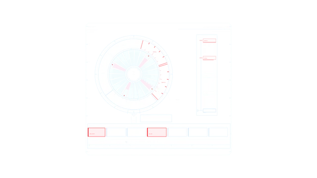 Alert Notification Radial HUD with Circular Scanner Dashboard