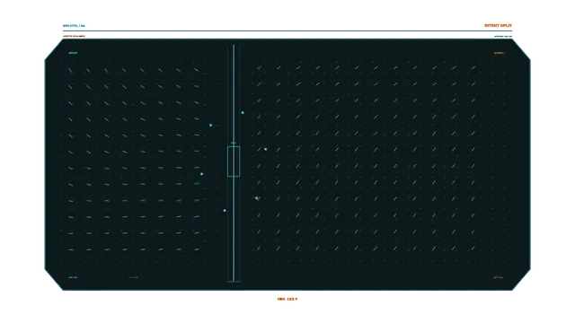 Intent and Action Telemetry HUD Dashboard Wallpaper