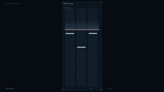 Continuity Vitals Ladder Sci-Fi HUD Dashboard 4K Wallpaper